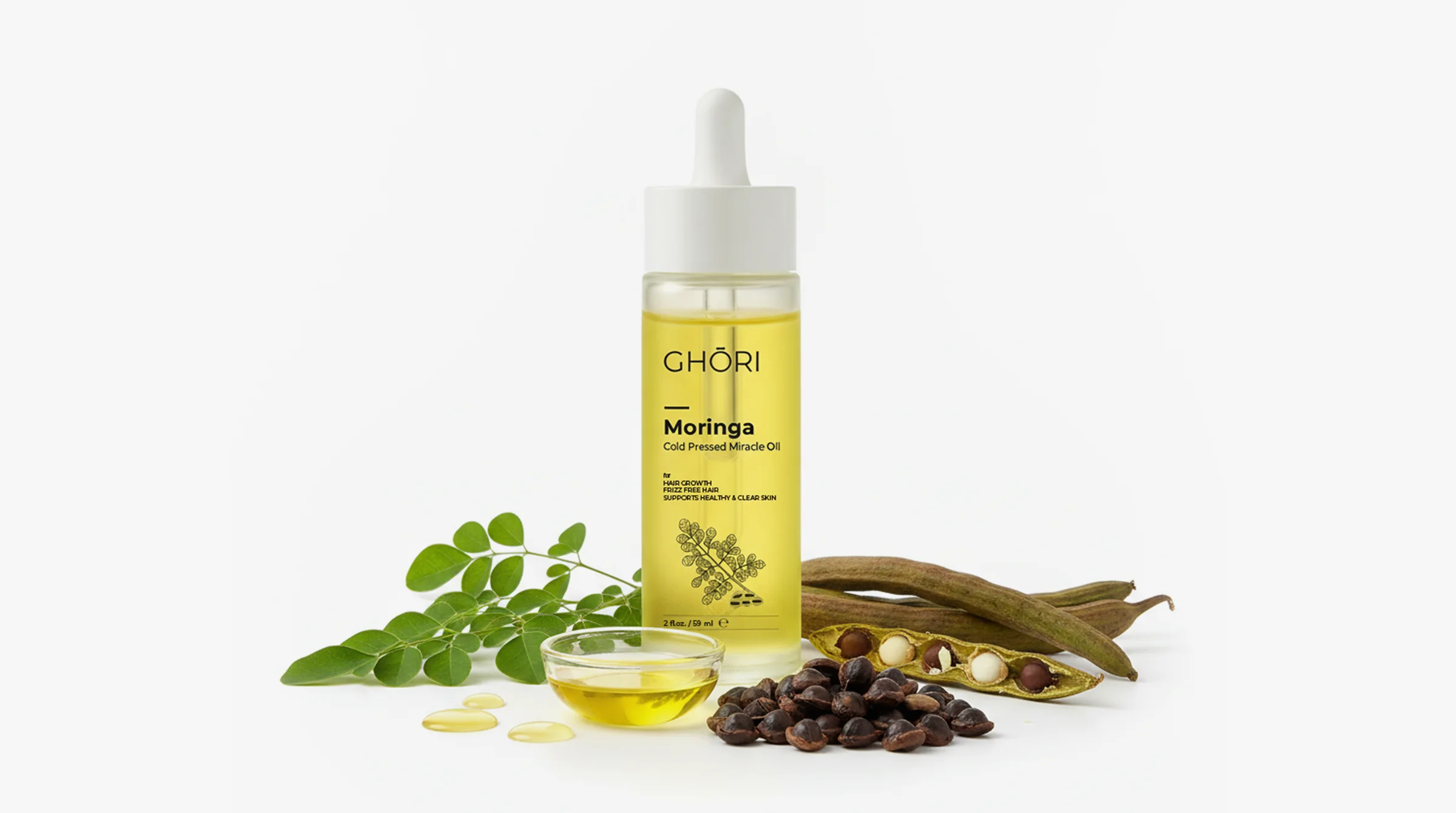 GHORI Moringa Frizz Control Miracle Oil 60 Ml — view 4