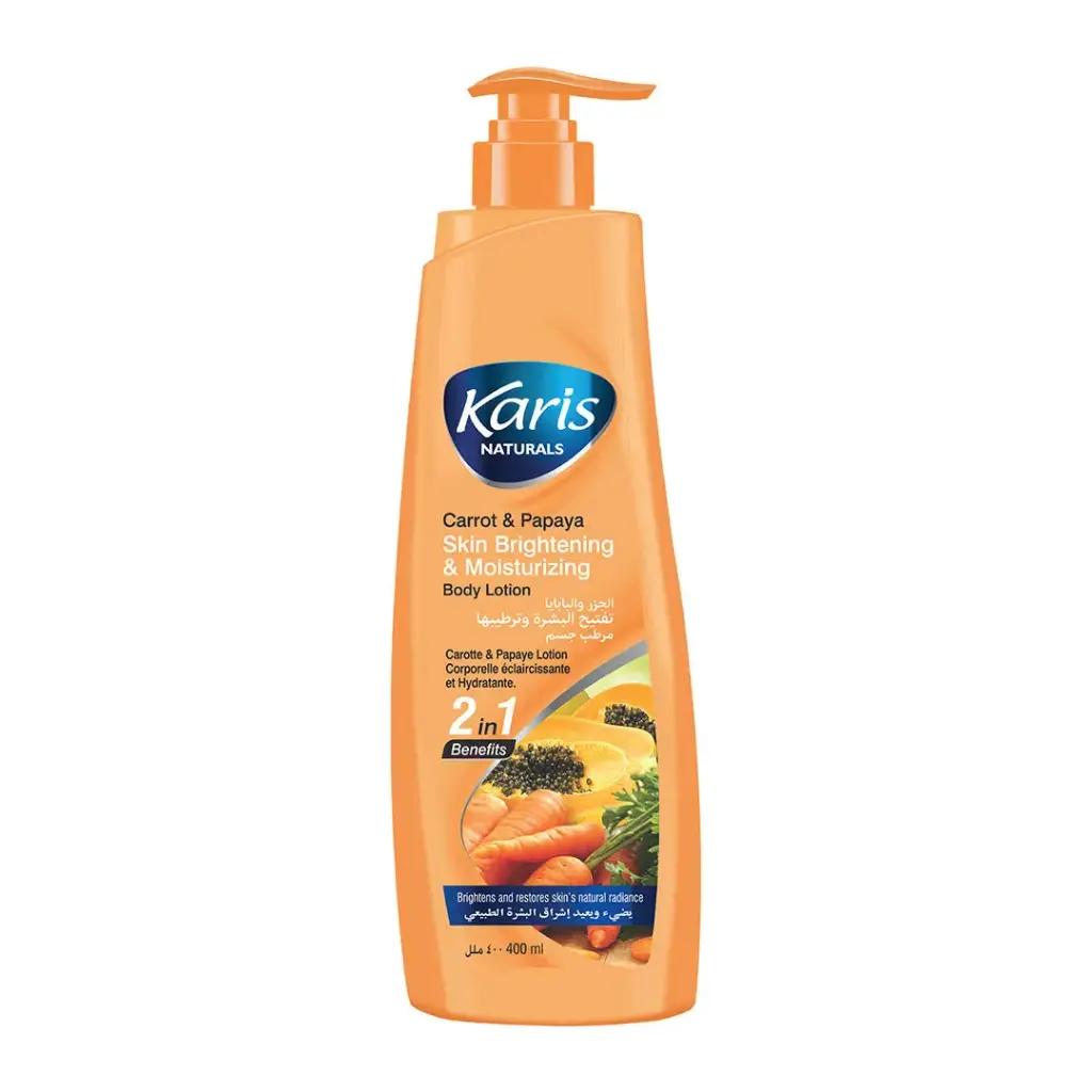 Karis Naturals Carrot & Papaya Skin Brightening & Moisturising Body Lotion 400M