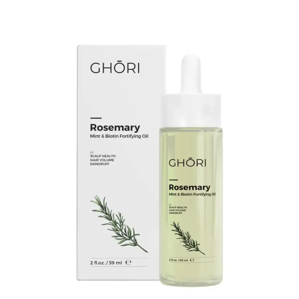 Ghori Rosemary, Mint & Biotin Fortifying Oil For Hair Regrowth and Controlling Hair Fall